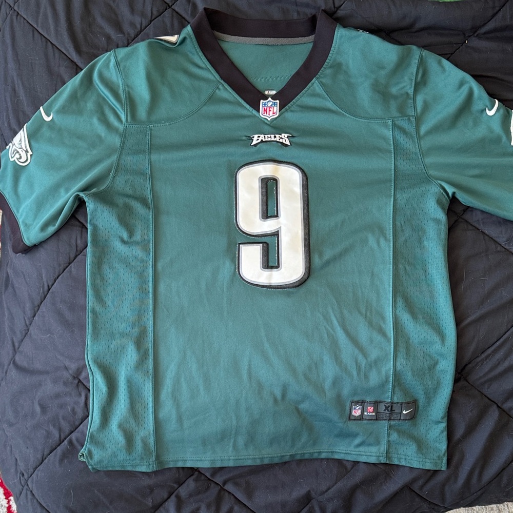 NFL Nick Foles Philadelphia Eagles Teal Jersey Number 9 Super Bowl champion